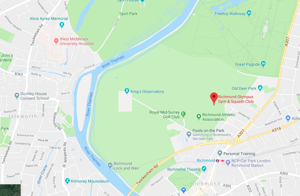 Map image of Richmond Olympus Gym 